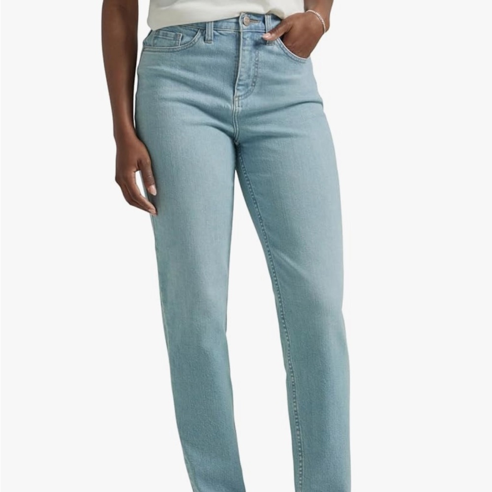 Lee women’s legendary high rise mom Jean 6 one tone $43